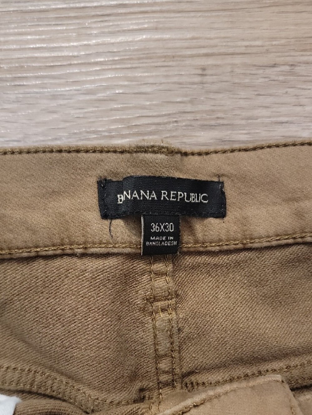 Banana Republic Slim Straight Khaki Pants 36x30 - Picture 2 of 3